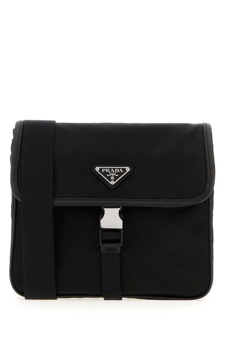 Prada Re Messenger Crossbody Bag Black